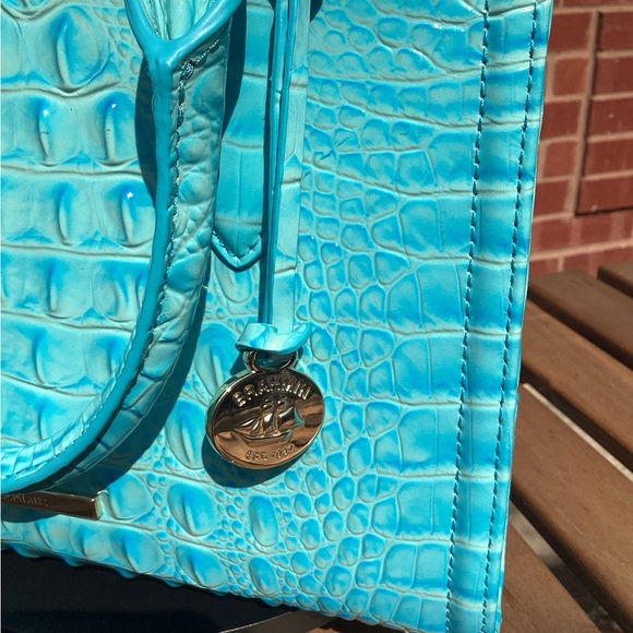 Brahmin Cami Tropic Blue Melbourne Satchel NWT - Picture 4 of 10